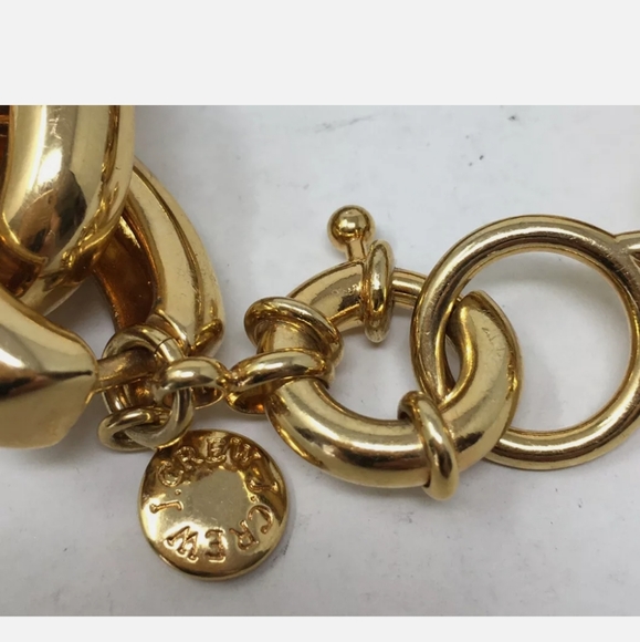 Signed J. Crew Bracelet Amber Pink Rhinestone - Picture 4 of 7